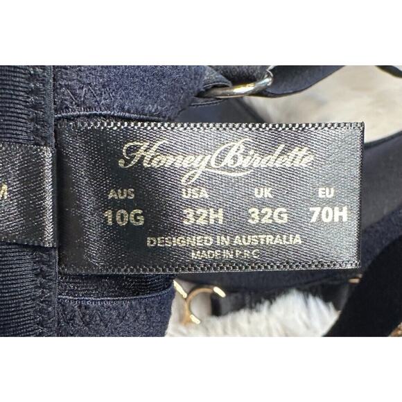 Honey Birdette LEXI🖤 Black Gold Bra 32H - Picture 5 of 5